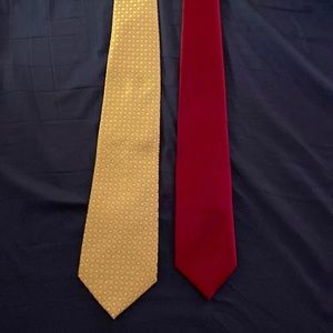Ties. Yellow and Red. $15/each. Or both for $20
